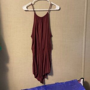 Brandy Melville Burgundy Jumpsuit